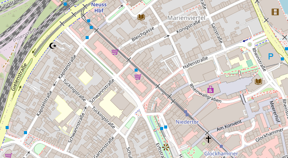 Friseur auf Satellitenbild