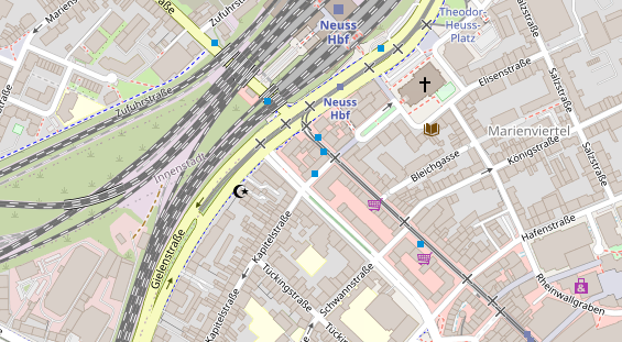 Friseur auf Satellitenbild