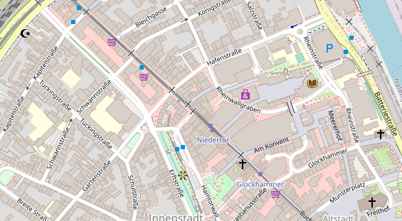 Friseur auf Satellitenbild