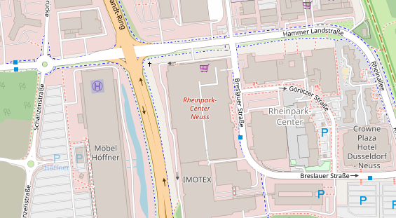 Friseur auf Satellitenbild