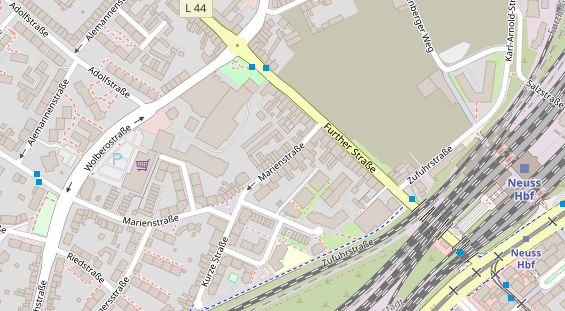 Friseur auf Satellitenbild