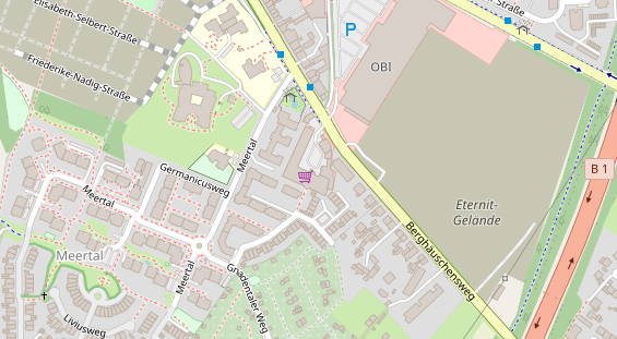 Friseur auf Satellitenbild