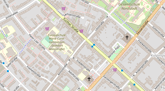 Friseur auf Satellitenbild