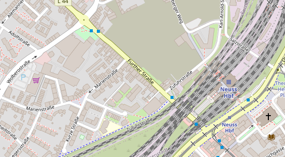 Friseur auf Satellitenbild