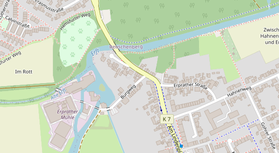 Friseur auf Satellitenbild