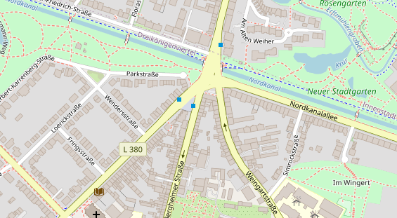 Friseur auf Satellitenbild