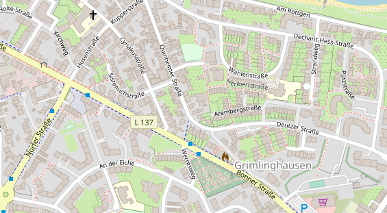 Friseur auf Satellitenbild