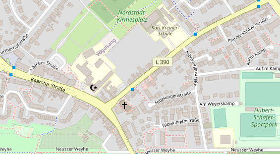 Friseur auf Satellitenbild