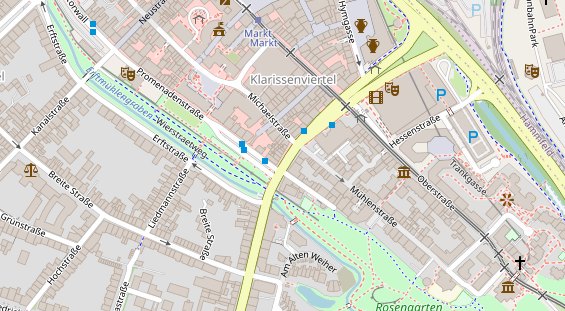 Friseur auf Satellitenbild