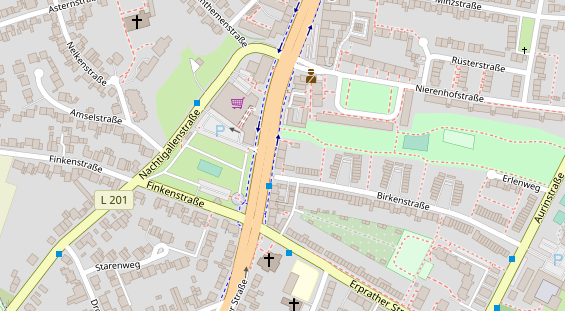 Friseur auf Satellitenbild