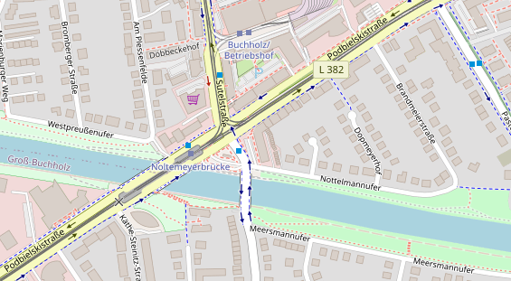 Friseur auf Satellitenbild