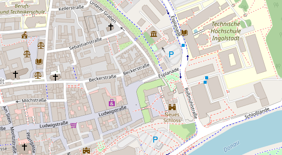 Friseur auf Satellitenbild