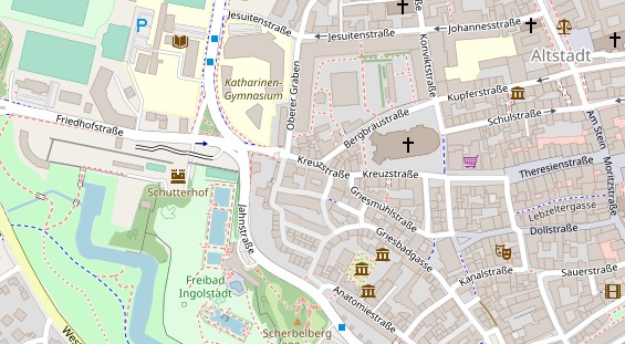 Friseur auf Satellitenbild