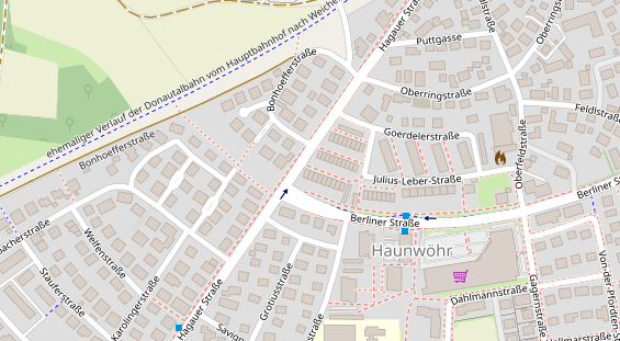 Friseur auf Satellitenbild