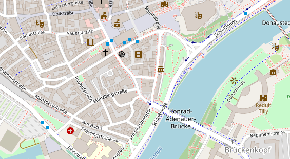 Friseur auf Satellitenbild