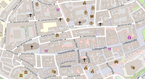 Friseur auf Satellitenbild