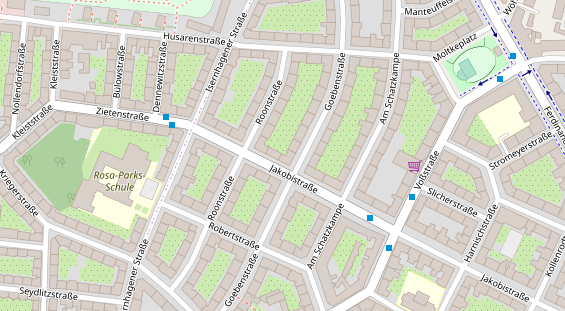 Friseur auf Satellitenbild