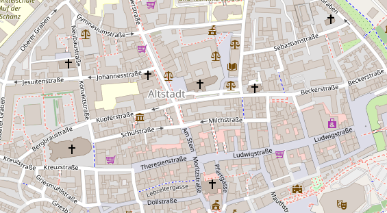 Friseur auf Satellitenbild