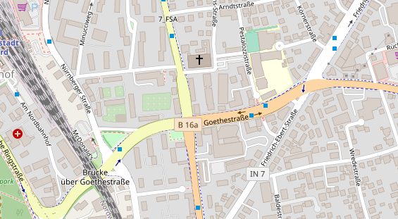 Friseur auf Satellitenbild