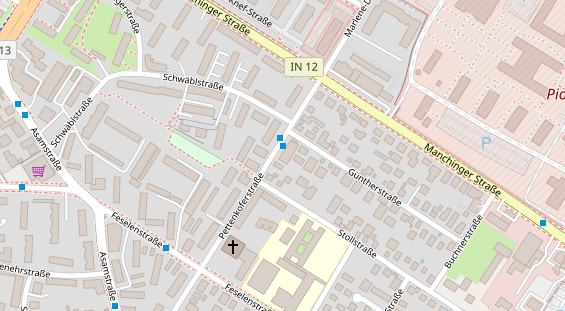 Friseur auf Satellitenbild