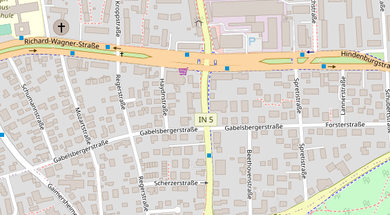 Friseur auf Satellitenbild