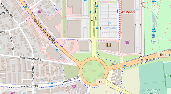 Friseur auf Satellitenbild