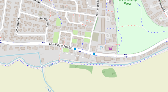 Friseur auf Satellitenbild