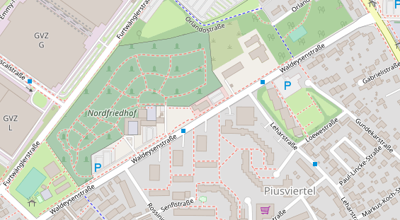 Friseur auf Satellitenbild