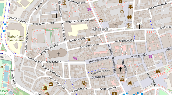 Friseur auf Satellitenbild