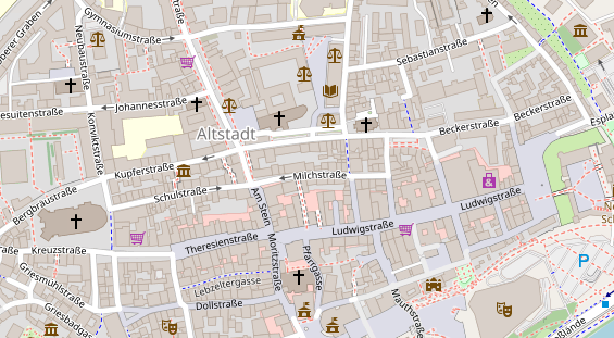 Friseur auf Satellitenbild