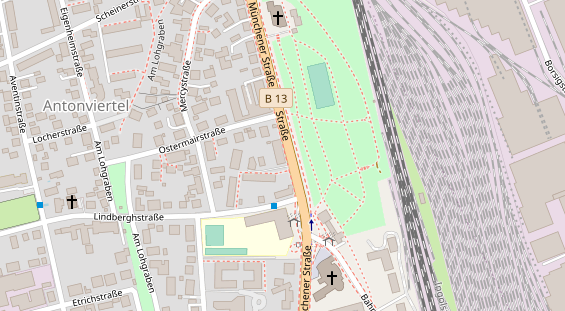 Friseur auf Satellitenbild