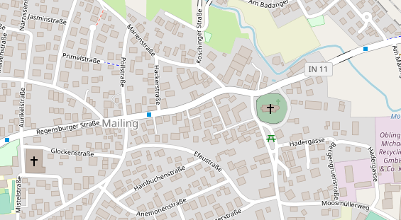 Friseur auf Satellitenbild