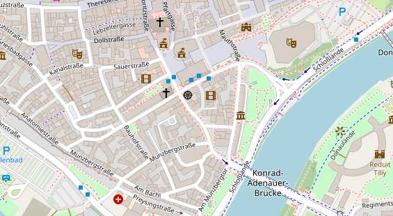 Friseur auf Satellitenbild