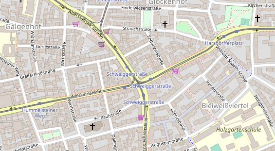 Friseur auf Satellitenbild