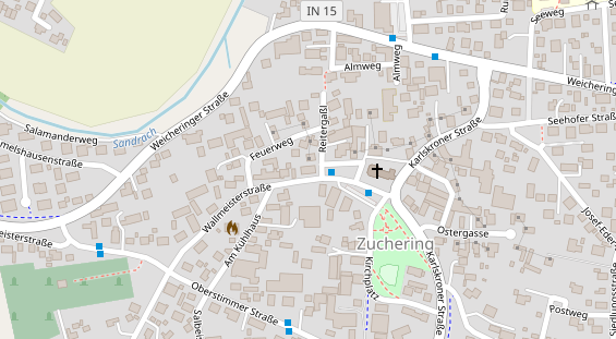 Friseur auf Satellitenbild