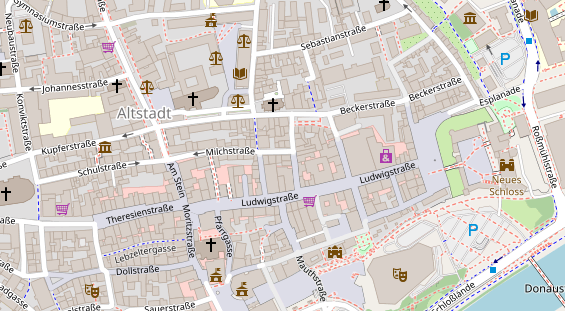 Friseur auf Satellitenbild