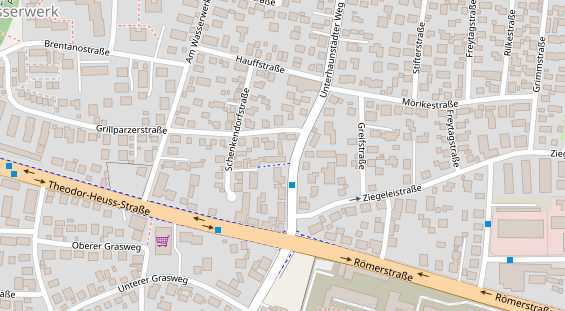 Friseur auf Satellitenbild