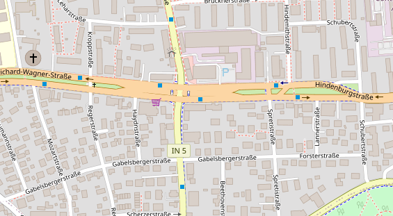 Friseur auf Satellitenbild