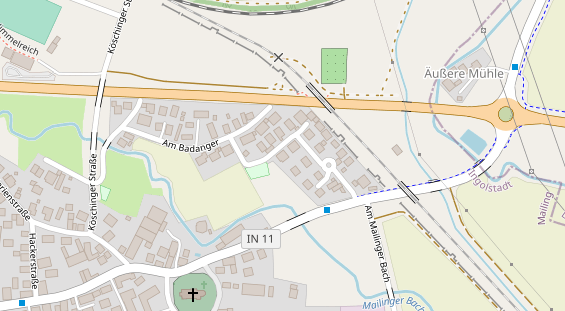 Friseur auf Satellitenbild