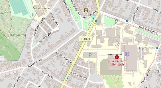 Friseur auf Satellitenbild