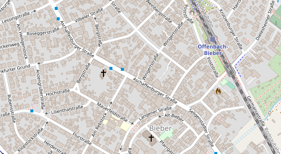 Friseur auf Satellitenbild