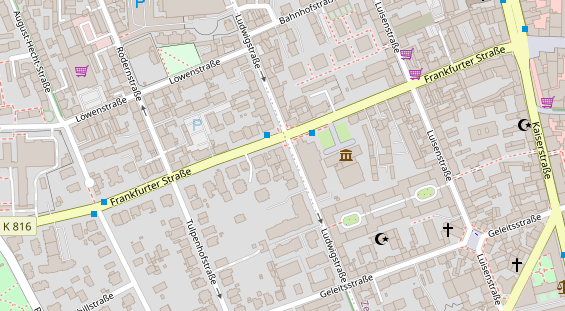 Friseur auf Satellitenbild