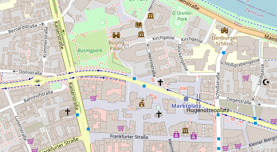 Friseur auf Satellitenbild