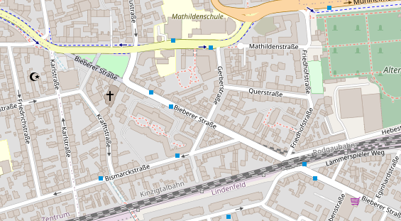 Friseur auf Satellitenbild