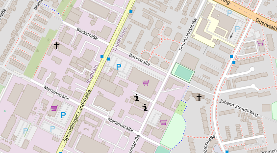 Friseur auf Satellitenbild