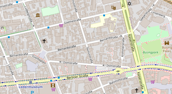 Friseur auf Satellitenbild