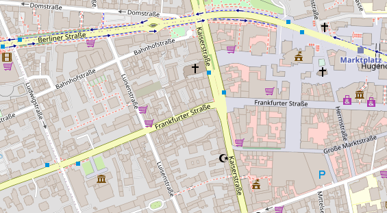 Friseur auf Satellitenbild