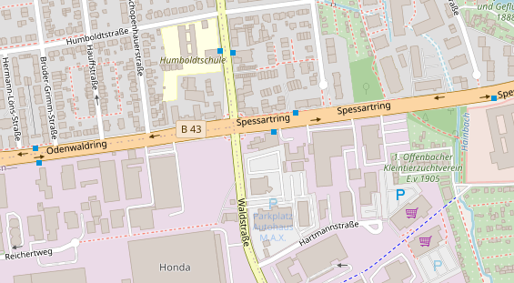 Friseur auf Satellitenbild