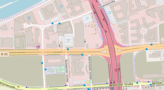 Friseur auf Satellitenbild