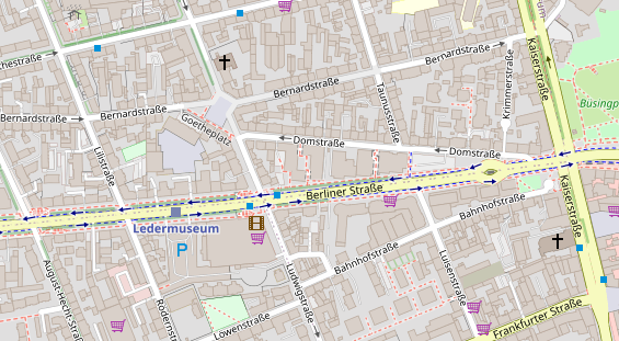 Friseur auf Satellitenbild